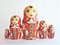 red matryoshka russian nesting dolls