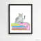 Tabby Cat Print Cat Decor Cat Art Home Wall-163-1.jpg