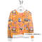 digital pattern for personal design of fabric and clothing orange color
