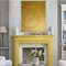fireplace-decor-gold-minimalist-abstract-original-art-modern-wall-decor