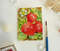 Strawberries in the garden with drops of dew ACEO, Watercolor 05.JPG