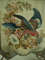 vintage embroidery blue bird