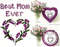 Best mom ever Embroidery lavender heart flowers Cross stitch pattern for beginner Counted cross stitch PDF pattern Easy cross stitch Embroidery for mom.jpg