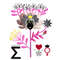 illustrations trasparent background instant download images png set 3 300dpi rgb astrology drawing astrology face berry stars venus love money eyes peony floral