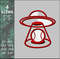 UFO basketball aliens sport machine embroidery design