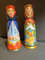 shtof russian girl bottle box art painted