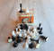 plastic russian vintage chess pieces set new