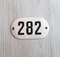 soviet address number plaque 282