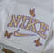 nike butterfly butterflies embroidered custom logo machine embroidery design