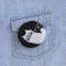 Yin Yang cats felted animal brooch.JPG