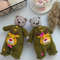 Teddy bear knitting pattern, stuffed knitted doll. Animal toy pattern.