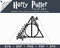 Harry Potter Floral Deathly Hallows by SVG Studio Thumbnail6.png