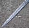 CUSTOM SWORD, MASTER Sword, Damascus Steel Viking Swords With Leather Sheath Gift For Her, Ninja Viking Kris Sword, Mythology Sword (4).jpg