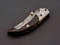 Custom Handmade Damascus Folding Knife Pocket knife Leather EDC Gift for him 7.jpg