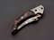 Custom Handmade Damascus Folding Knife Pocket knife Leather EDC Gift for him 8.jpg