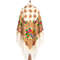 pavlovo posad shawl large size handmade silk fringe