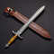 Hand Forged Viking Sword Custom Handmade New Damascus Steel with Leather.jpg