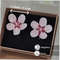 Floral earrings with flowers Sakura