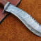 Fixed Blade KUKRI DAMASCUS Knife Hunting Knife For Survival, Skinning.jpg