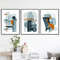 Digital Download Abstract Prints Wall Art Set of 3