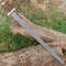 Damascus Steel Viking Warrior Sword - Hand Forged Collectible Replica Sharpened Steel Sword W.jpg