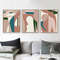 triptych on the wall abstraction woman 7