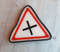 4 way russian road traffic sign vintage
