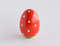 red Easter egg with white polka dots