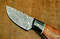 Custom Handmade Damascus Steel Skinner Knife, Hunting Skinner, Fix Blade Knife 4.jpg