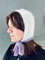 mink angora wool knitted bonnet hat with stripes1.jpg