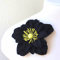 Hellebore flower brooch 1