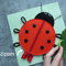 ladybug pdf pattern for quiet book