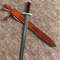New Custom Handmade Damascus Steel Viking Medieval Warrior Sword, Wood Handle.jpg