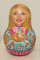 russian girl wooden music roly poly with rabbits