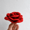 Felt flower brooch rose