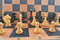 wooden soviet chess pieces vintage