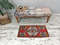 Red Bath Mat, Miniature Rug, Kitchen Mat, Organic Rug, Turkish Rug, Vintage Rug, Floor Mat01.jpg
