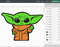 Baby Yoda SVG, The Child SVG, Grogu SVG, Mandalorian SVG, Star Wars SVG, Cute Yoda SVG, Baby Yoda face SVG, Kids' room decor SVG, SVG for Cricut, DIY Baby Yoda