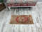 antique rug, mini oushak, narrow rug, rug with pink, vintage rug, framed rug, floor rug, turkish oushak rug, runner mat01.jpg