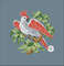 Vintage Cross Stitch Scheme Parrot and Roses  4.jpg
