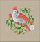 Vintage Cross Stitch Scheme Parrot and Roses  5.jpg