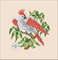 Vintage Cross Stitch Scheme Parrot and Roses  6.jpg