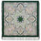 women green pavlovo posad shawl wrap size 125x125 cm  2027-9