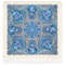 blue flowers pavlovo posad wool shawl scarf size 125x125 cm
