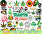Rasta Bundle Svg, Rasta Svg, Weed Svg, Cannabis Svg, Png Dxf Eps Digiatl File .jpg