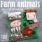 felt farm animals pdf tutorial pattern