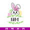 Bunny Girl Name Frame, Bunny Girl Name Frame Svg, Happy Easter Svg, Easter egg Svg, Spring Svg, png, eps, dxf file.jpg