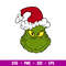 Grinch Face 2, Grinch Face Svg, Christmas Svg, Merry Grinchmas Svg, Santa Claus Svg, png,dxf,eps file.jpg