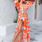 Floral Print Bishop Sleeve Drawstring Ruffle Hem Kimono Cover Up Beachwear Swimming (4).jpg