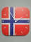 Norwegian flag clock for wall, Norwegian wall decor, Norwegian gifts (Norway)
